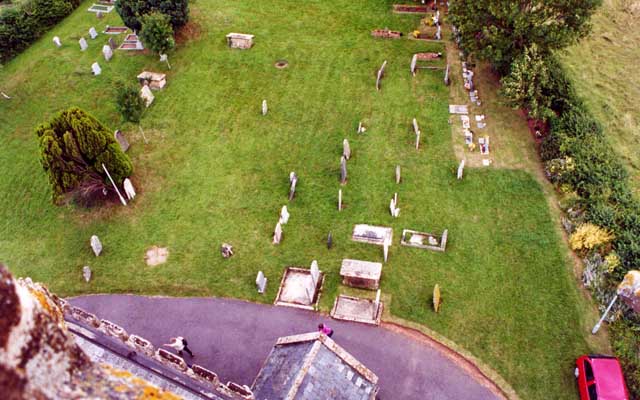 View of the churchyard from the tower