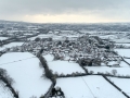 West Buckland Village in Snow